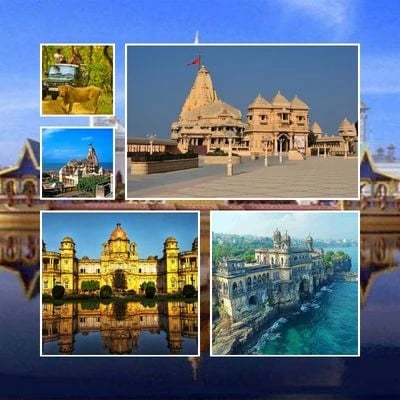 Ahmedabad Jamnagar Dwarka Porbandar Somnath Diu Sasan Gir Tour Package