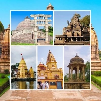 Indore Mandu Omkareshwar Maheshwar Temple Ujjain Bhopal Sanchi Tour Package