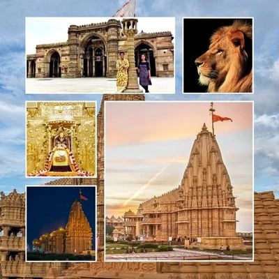 Ahmedabad Dwarka Somnath Sasan Gir Tour Package